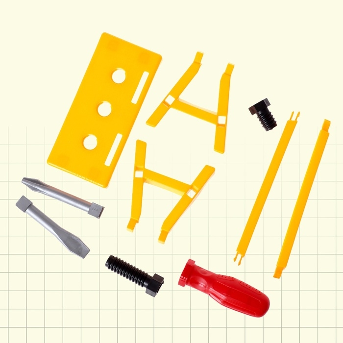 Набор инструментов &laquo;Плотник&raquo;, 7 элементов, цвет МИКС