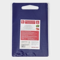 Доска разделочная пластиковая Доляна &laquo;Хозяюшка&raquo;, прямоугольная, 28&times;18 см, цвет синий