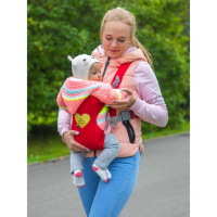 Рюкзак-кенгуру для малыша &laquo;Моё сердечко&raquo;, от 3 до 10 кг., цвет красный, Крошка Я
