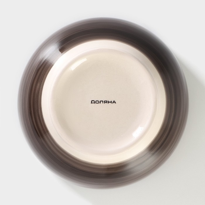 Салатник керамический Доляна &laquo;Морской мир&raquo;, 800 мл, d=14 см, цвет коричневый