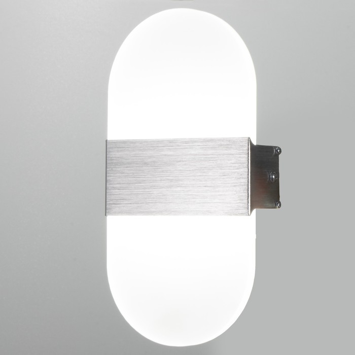Бра Лайн LED 12Вт 6000К серебро 11х21 см