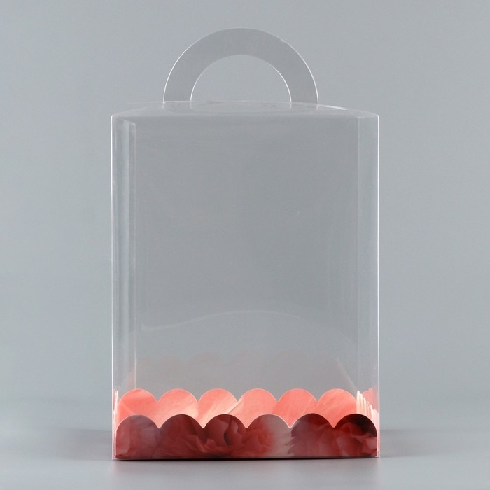 Коробка кондитерская, сундук, упаковка, &laquo;Нежные цветы&raquo;, 14 х 14 х 18 см