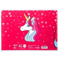 Альбом для рисования А4, 40 листов 100 г/м&sup2;, на скрепке, Минни Маус и единорог