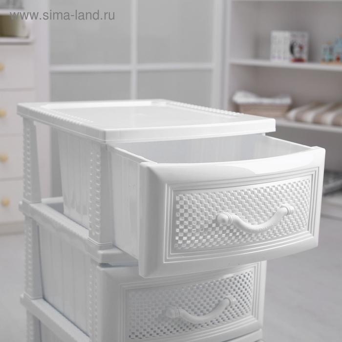 Комод 3-х секционный &laquo;Дельфин&raquo;, белый