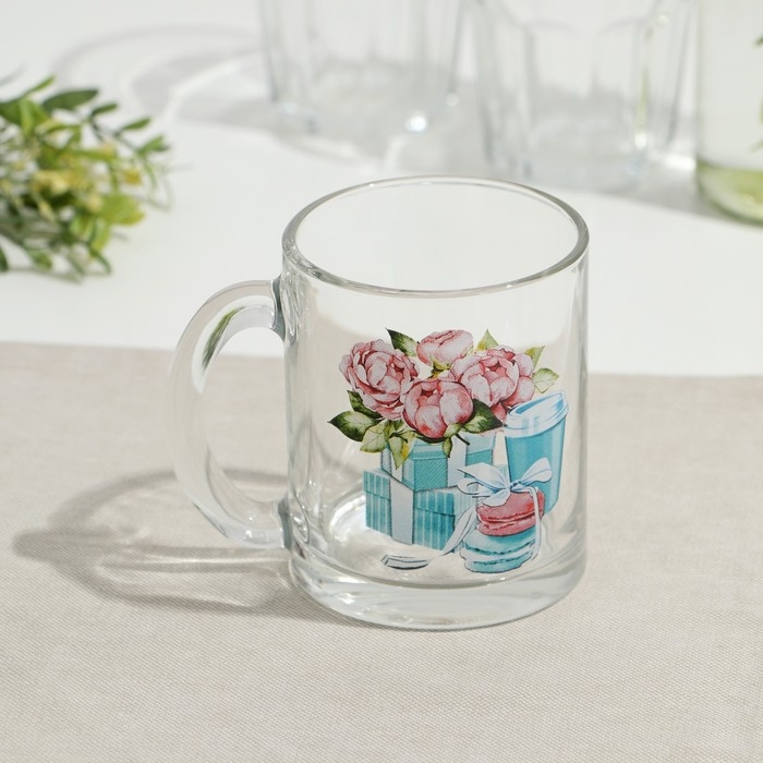Кружка стеклянная &laquo;Чайная. Модные штучки&raquo;, 320 мл