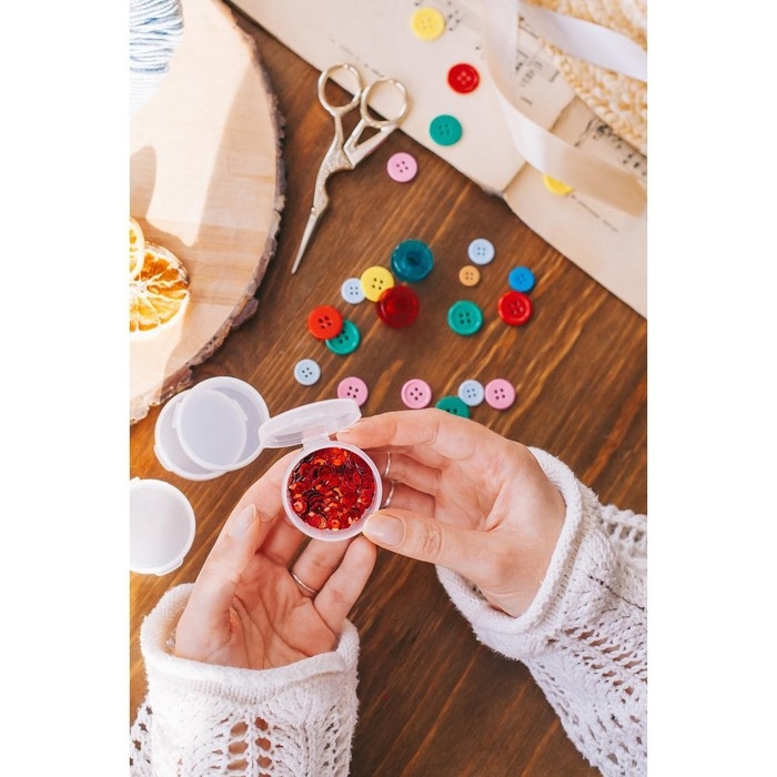 Контейнеры для хранения мелочей, d = 4,5 &times; 2,2 см, 4 шт