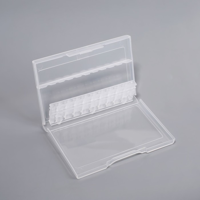 Органайзер для фрез, 10 отделений, 8,2 &times; 5,8 см, цвет прозрачный