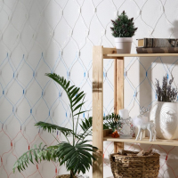 Гирлянда &laquo;Сеть&raquo; 1.6 &times; 1.6 м, IP20, прозрачная нить, 144 LED, свечение &laquo;Флаг России&raquo;, 220 В