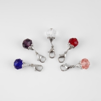 Маркеры для петель &laquo;Кристаллы&raquo;, 27 &times; 9 мм, 5 шт, цвет разноцветный