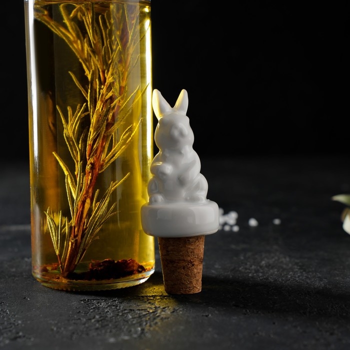 Пробка для бутылки Доляна &laquo;Зайка&raquo;, 10 см