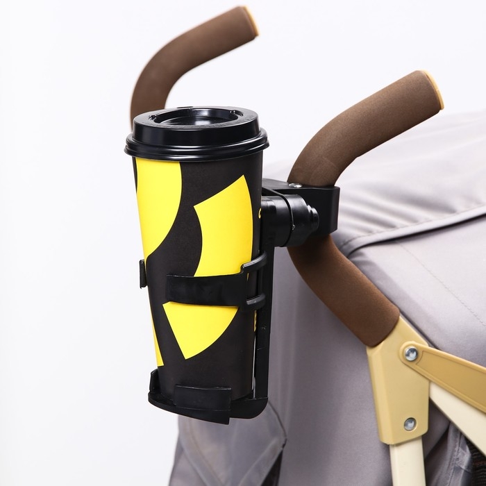 Подстаканник для детской коляски, цвет черный