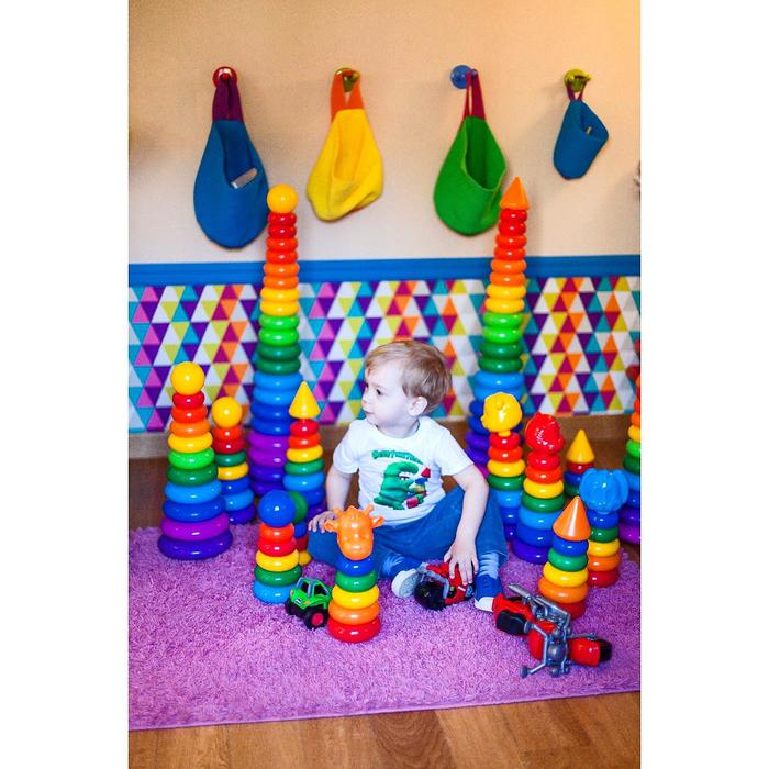 Пирамидка &laquo;Гигант&raquo;, 20 колец с конусом