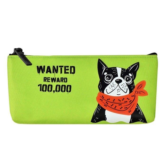 Пенал мягкий, 1 отделение, 85 х 200 х 25 мм, объёмный, Феникс "Бандана бэнд" зелёный 61301