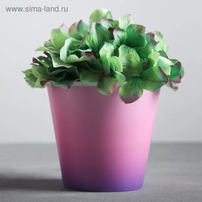 Кашпо для цветов &laquo;Розовый закат&raquo;, 0,8 л, 11 х 12 см