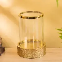 Подсвечник "Капсула" 18х18х25 см, алюминий