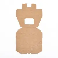 Коробка складная, с окном, крафтовая, 9&times;7&times;4 см