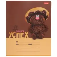 Тетрадь 18л лин Hatber "Кофейные коты", на скобе, скругл углы, 60-65г/м&sup2; 5В МИКС