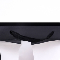 Пакет подарочный, крафт, с окном, &laquo;Черный&raquo;, 30 х 30 х 30 см