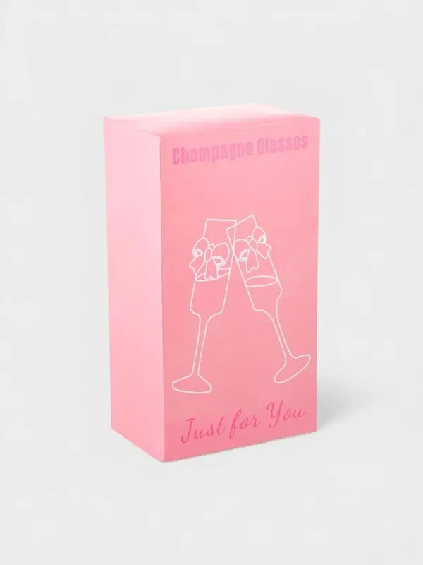 Набор бокалов для шампанского Just for you, 180 мл, 2 шт., 7&times;24 см, стекло, прозрачный