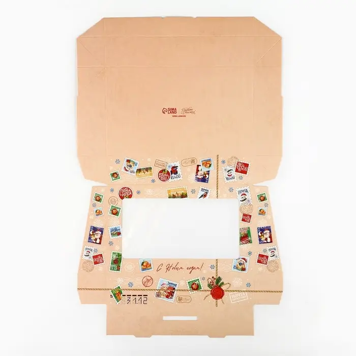 Коробка складная &laquo;Новогодняя почта&raquo;, 20 х 12 х 4 см