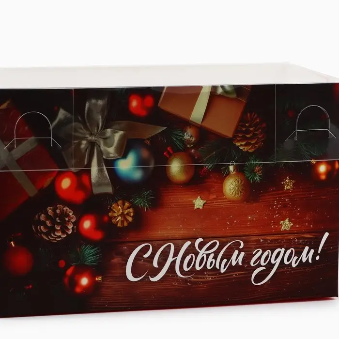 Коробка для капкейка &laquo;Подарки&raquo;, 16 х 8 х 10 см