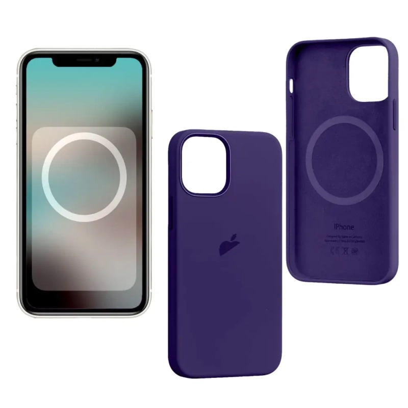 Чехол iPh 12/12 Pro Silicon Case 100% ORG Amethyst