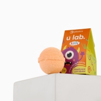 Детский бурлящий шар &laquo;Монстрики&raquo;, аромат апельсиновый кексик 40 г, URAL LAB