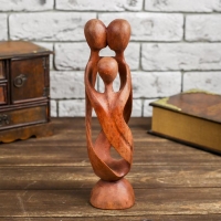 Сувенир дерево "Семья" коричневый цвет 30х8х8 см