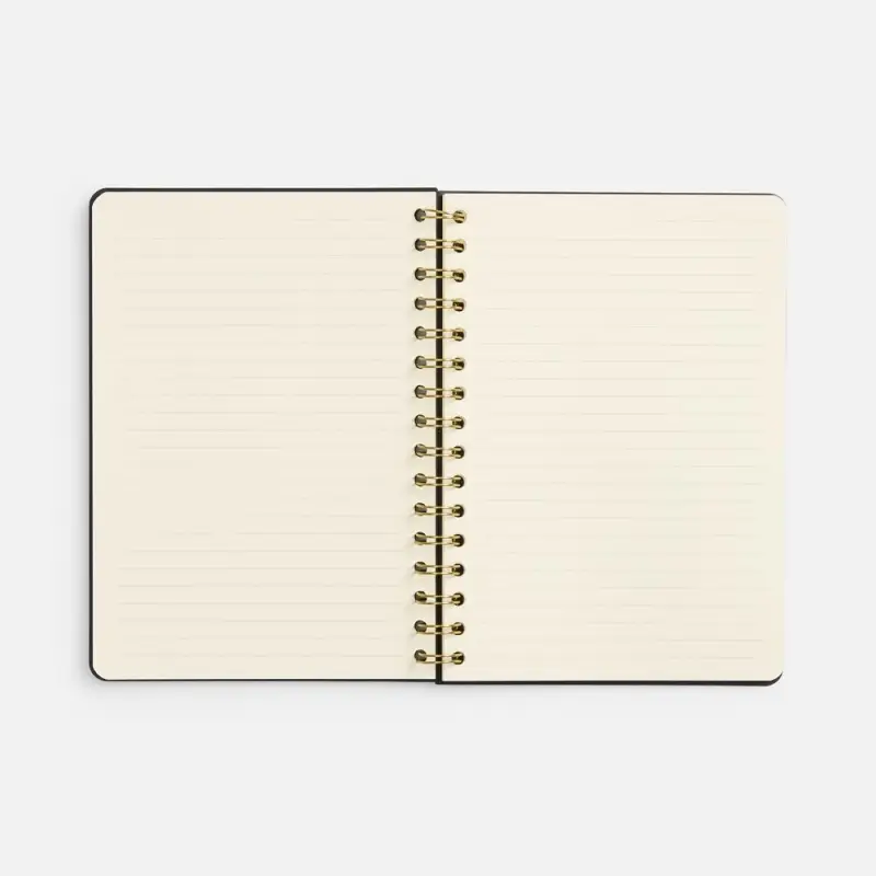 Ежедневник Spiral, недатированный, черный