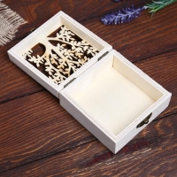 Шкатулка дерево под роспись "Дерево" 4,7х9,8х9,8 см