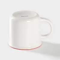 Кружка фарфоровая Доляна &laquo;14 февраля. Сердце&raquo;, 370 мл, цвет белый