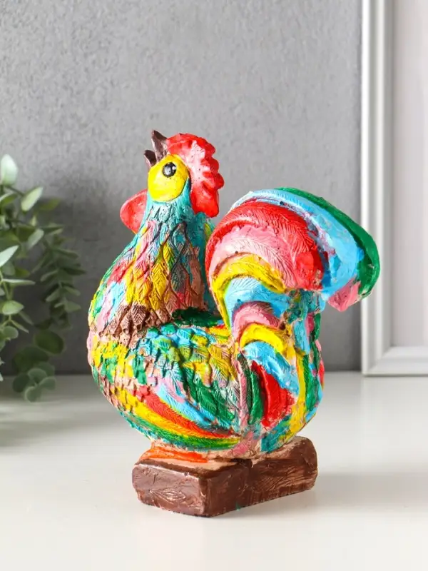 Копилка для денег &laquo;Петух&raquo;, гипс, 21.5&times;19&times;11 см