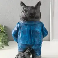 Копилка "Кот Тимофей" 35х22х15 см, серый