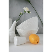 Салатник фарфоровый Magistro Сrotone, 1,4 л, 20&times;9 см, цвет белый