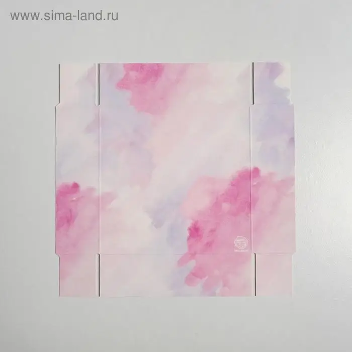 Кондитерская упаковка, коробка для макарун с пластиковой крышкой, &laquo;Весенний подарок&raquo;, 12 х 12 х 3.5 см