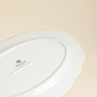 Блюдо SL Home &laquo;Аманде&raquo;, 34,5&times;23&times;2,5 см, овальное, фарфор, белое