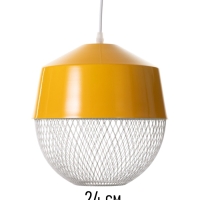 Светильник Lea 1х40Вт Е27 рапсово-жёлтый  26х26х32см