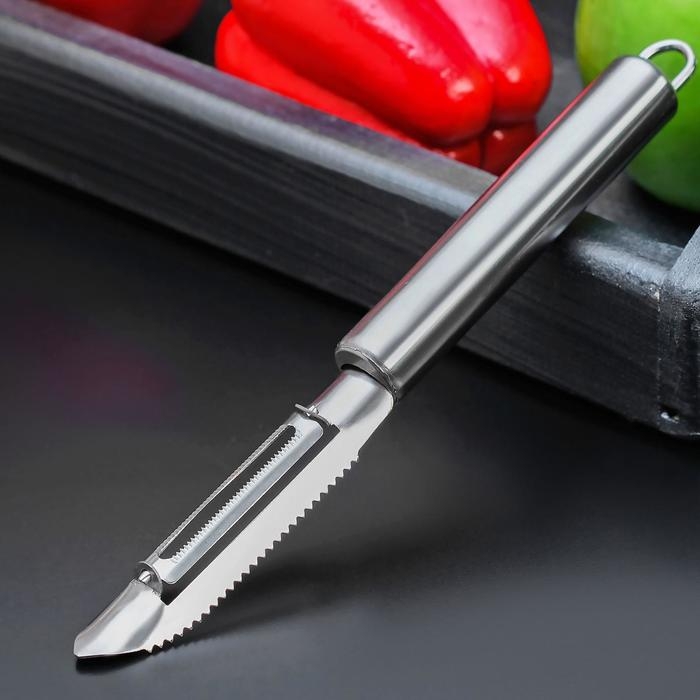 Овощечистка Доляна &laquo;Металлик&raquo;, 21 см