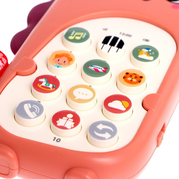 Музыкальный телефон &laquo;Маленький дракончик&raquo;, звук, цвет фиолетовый