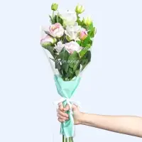 Пакет для цветов &laquo;Every day is a new beginning&raquo;, мятный, 30 х 10 х 45 см