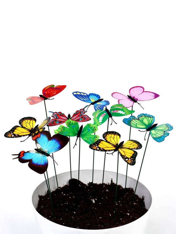 Штекер "Бабочка Вайлет" 7х8см/25см, МИКС