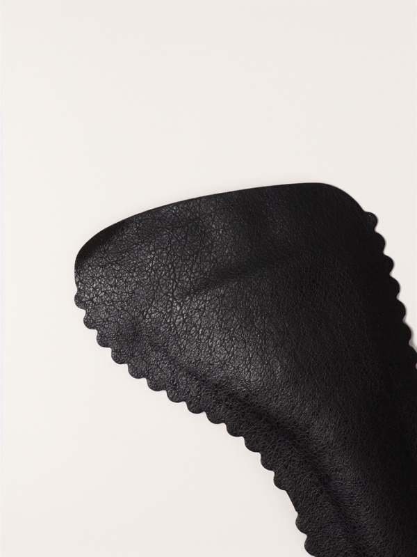 Полустельки (иск.кожа, латекс) на кл осн универс 20см (пара) черный пак ОТ