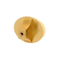 Ручка-кнопка CAPPIO, цинк, d=35 мм, цвет золото, 8 шт.