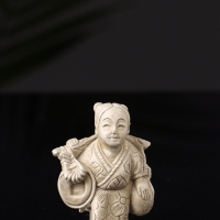 Набор фигур "Нэцкэ" 20х10х7 см, бежевый