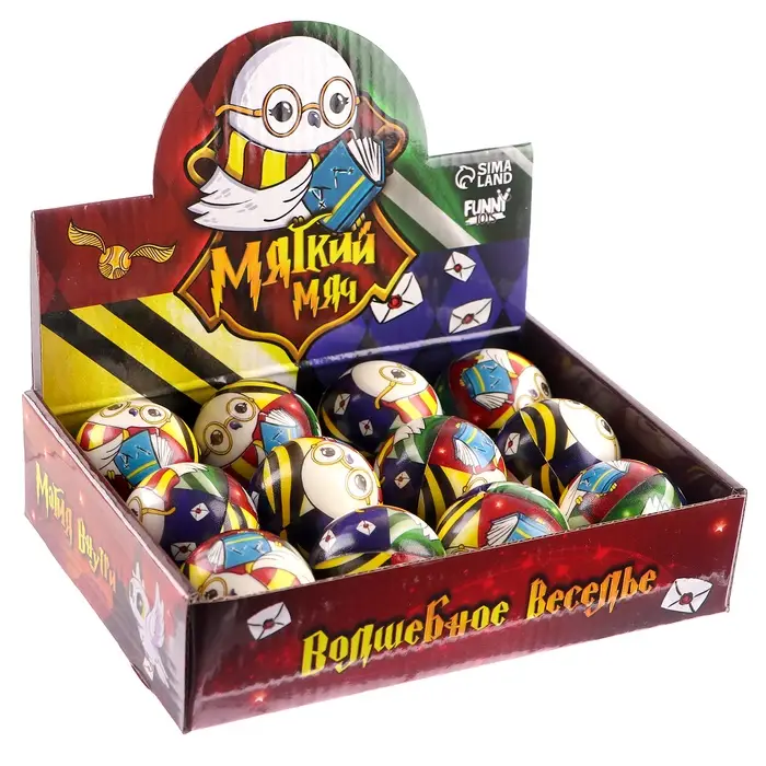 Мяч детский мягкий &laquo;Волшебное веселье&raquo; 4,5 см , в шоубоксе