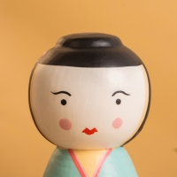 Деревянная кукла кокеши "Гейша" 7х7,5х15 см