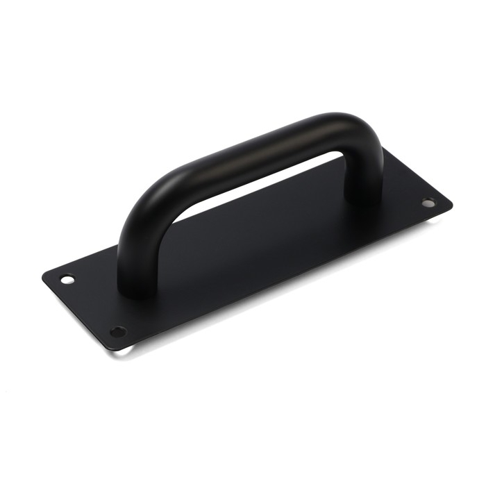 Ручка дверная, цвет черный, 200х65 мм