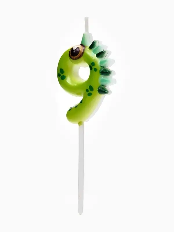 Свеча для торта цифра 9 &laquo;Зверюшки&raquo;, 5 см