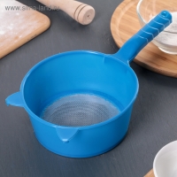 Сито для просеивания с ручкой &laquo;Ушки&raquo;, d=15,5 см, цвет МИКС