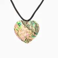 Кулон "Сердце" ракушка абалон 25 см